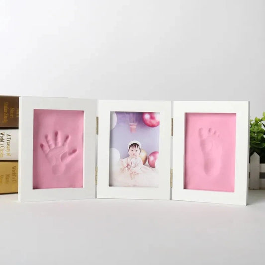 DIY Baby Handprint Footprint Photo Frame