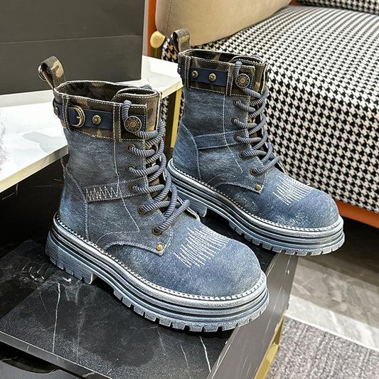 Streetwise Denim Boots