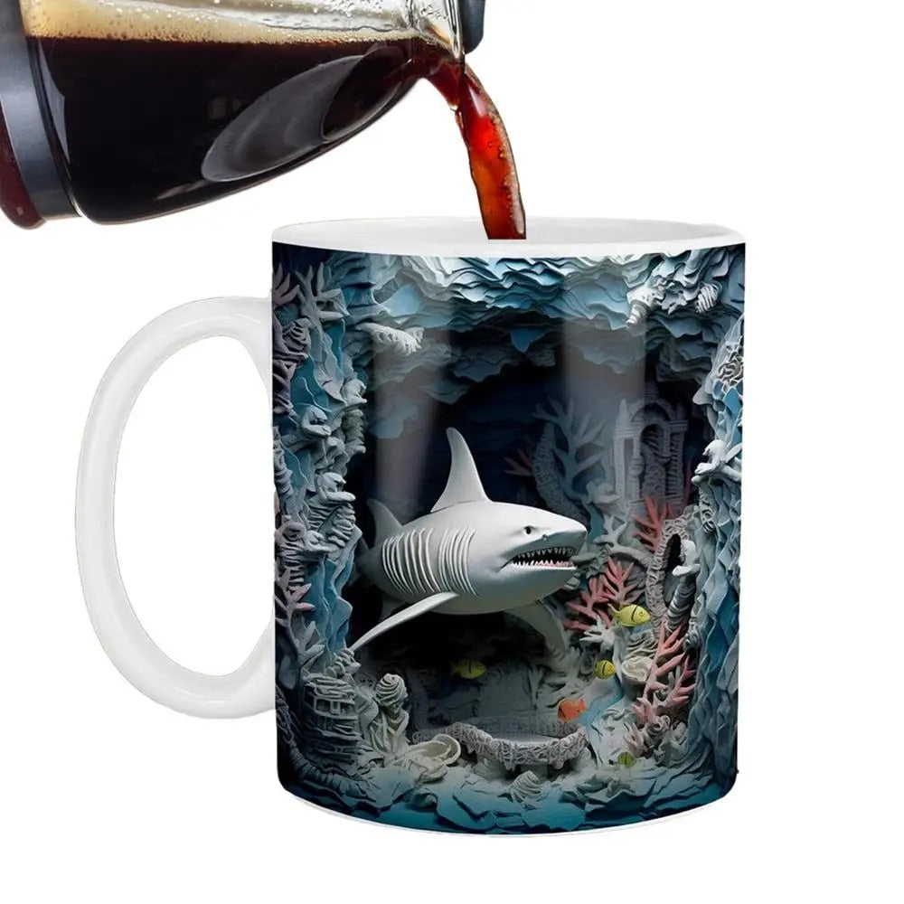 3D Shark Mug