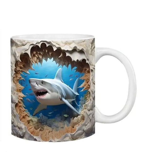 3D Shark Mug