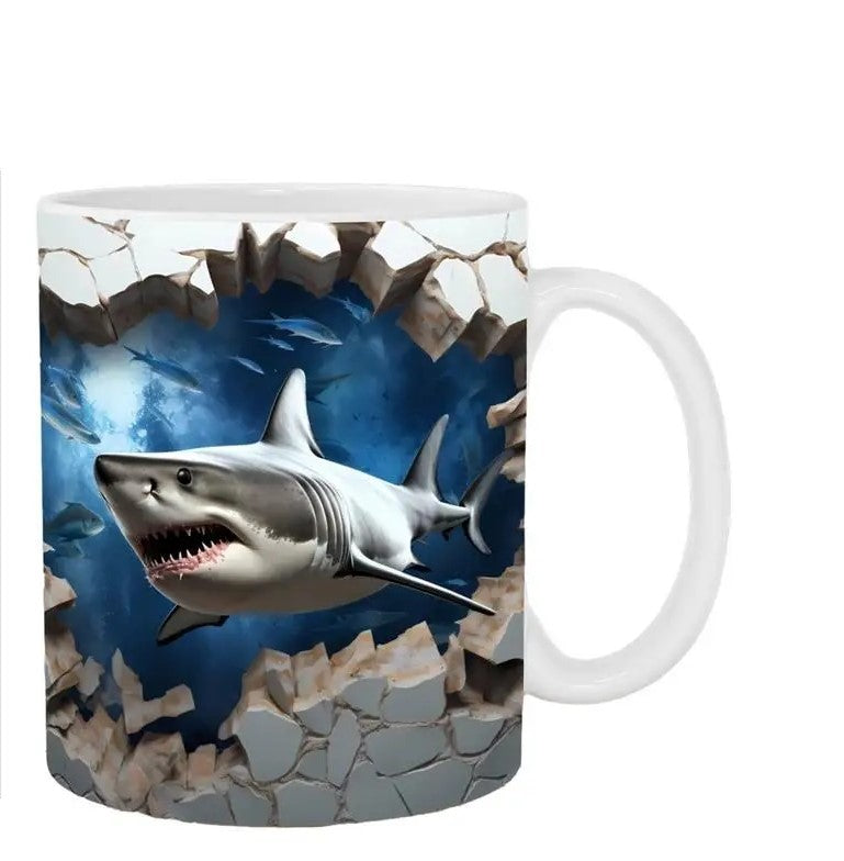 3D Shark Mug