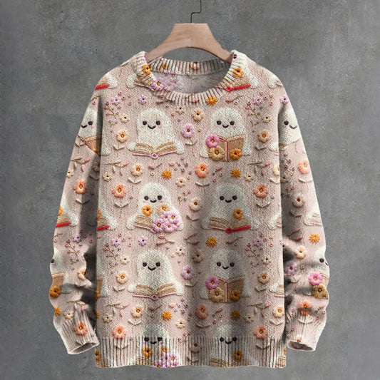 Boo-tiful Cozy Ghost Sweater