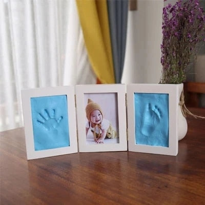 DIY Baby Handprint Footprint Photo Frame